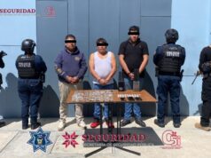 SSPH detiene a tres hombres y recupera tractocamión robado con 24 toneladas de polímero industrial