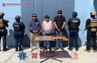 SSPH detiene a tres hombres y recupera tractocamión robado con 24 toneladas de polímero industrial
