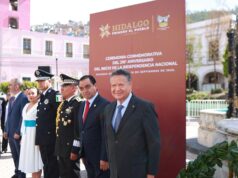 Rinden homenaje a Miguel Hidalgo los tres poderes del estado y mandos de seguridad