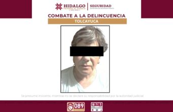 Desmantela SSPH punto de narcomenudeo en Tolcayuca: incautan 380 dosis y capturan a mujer reincidente
