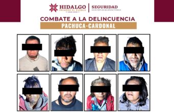 SSPH desmantela dos puntos de narcomenudeo y detiene a ocho personas en Hidalgo