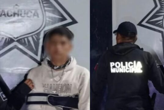 Caen dos sujetos en Pachuca tras robar medidor de agua; portaban presunta droga y herramienta