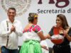 Lleva Alfredo San Román la tradición del Xantolo a la Secretaría de Agricultura federal y al Senado de la República