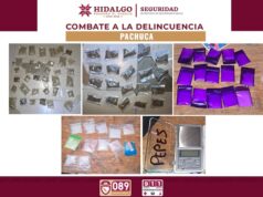 Desmantela SSPH punto de venta de droga en Las Lajas: aseguran 630 dosis y detienen a dos personas