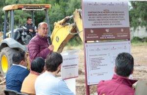 Coloca Natividad Castrejón primera piedra del Bachillerato Nacional “Margarita Maza” con inversión de 20.4 mdp