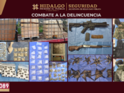 Desmantelan dos centros de operación en Cuautepec: aseguran droga, armas y 2 mil 700 litros de hidrocarburo