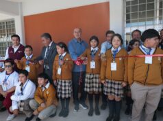 Natividad Castrejón entregó nuevos espacios educativos en beneficio de estudiantes de Alfajayucan