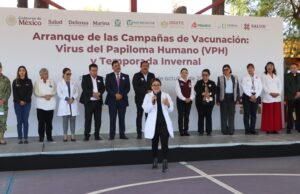 Coordinan Salud y Educación jornada estatal de inmunización invernal y protección contra el papiloma humano